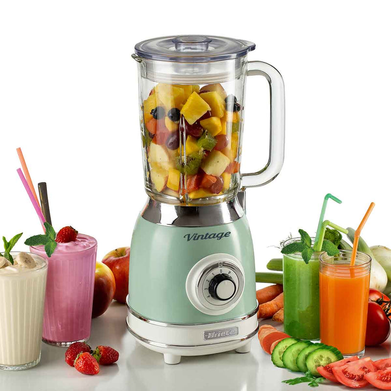 Liquidificador Ariete 583 Vintage Verde, Copo de Vidro de 1,5L, 1000W