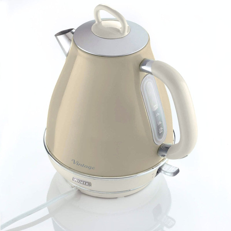 Chaleira Elétrica Ariete 2869 Vintage Bege 1,7L, Base 360 Graus, 1500W